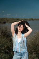 Sparkle Sky Blue vest